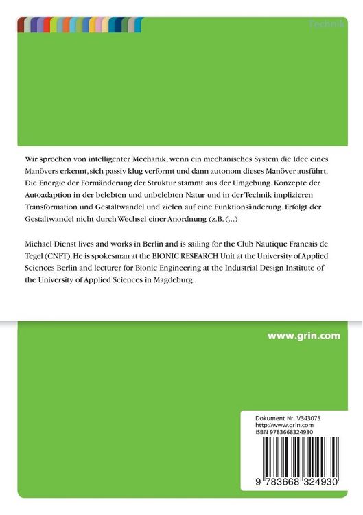 Produktbild: Dossier &uuml;ber den Stand der Entwicklung der CARPO-Technologie f&uuml;r Rotationssysteme