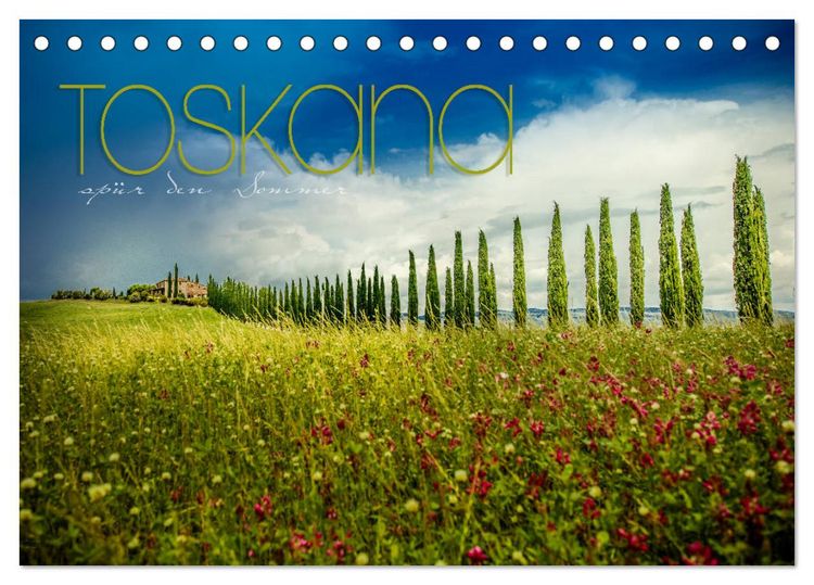 Produktbild: Toskana - sp&uuml;r den Sommer (Tischkalender 2026 DIN A5 quer), CALVENDO Monatskalender