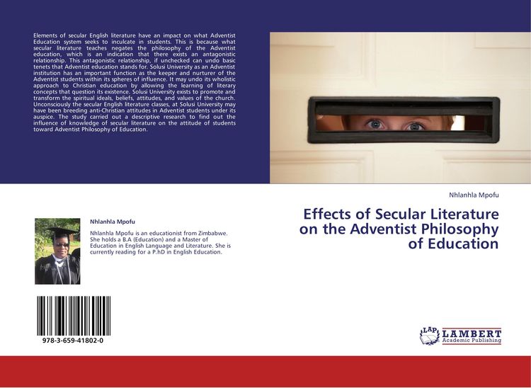 Produktbild: Effects of Secular Literature on the Adventist Philosophy of Education