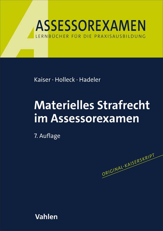 Produktbild: Materielles Strafrecht im Assessorexamen