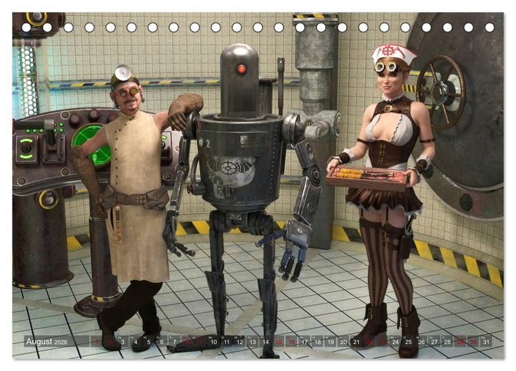 Produktbild: Steampunk P&auml;rchen (Tischkalender 2026 DIN A5 quer), CALVENDO Monatskalender
