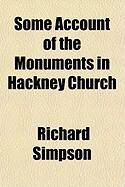 Produktbild: Some Account of the Monuments in Hackney Church
