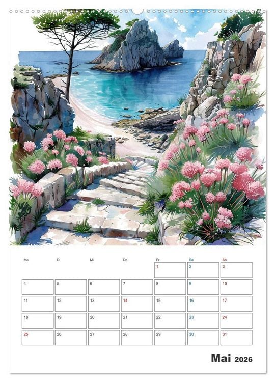 Produktbild: Sand zwischen den Zehen (Wandkalender 2026 DIN A2 hoch), CALVENDO Monatskalender