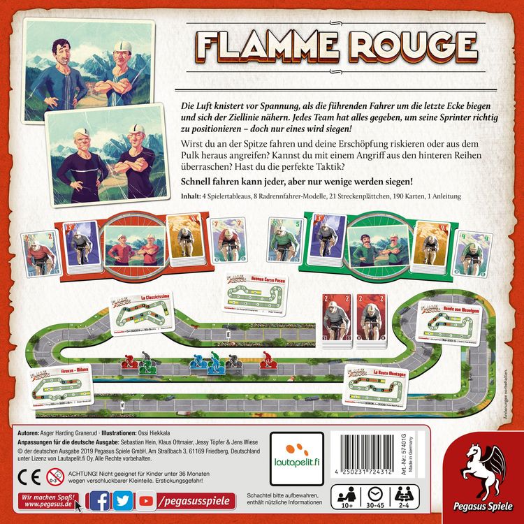 Produktbild: Pegasus 57401G - Flamme Rouge - Lautapelit, deutsch