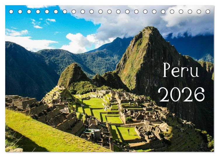 Produktbild: Peru 2026 (Tischkalender 2026 DIN A5 quer), CALVENDO Monatskalender