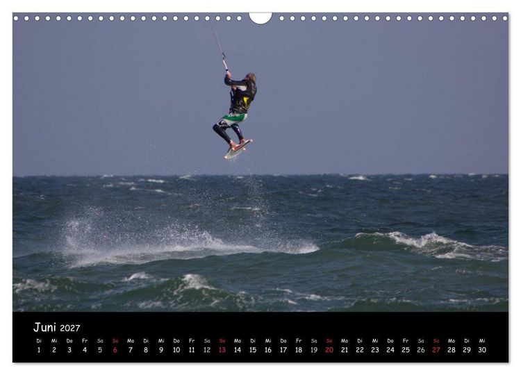 Produktbild: Kitesurfen &ndash; Faszination auf dem Wasser (Wandkalender 2027 DIN A3 quer), CALVENDO Monatskalender