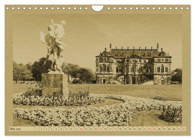 Produktbild: Dresden - Ein Kalender im Zeitungsstil (Wandkalender 2026 DIN A4 quer), CALVENDO Monatskalender