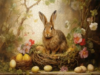 Produktbild: CALVENDO Puzzle Osterh&auml;schen | 2000 Teile Lege-Gr&ouml;&szlig;e 90x67cm Foto-Puzzle f&uuml;r gl&uuml;ckliche Stunden