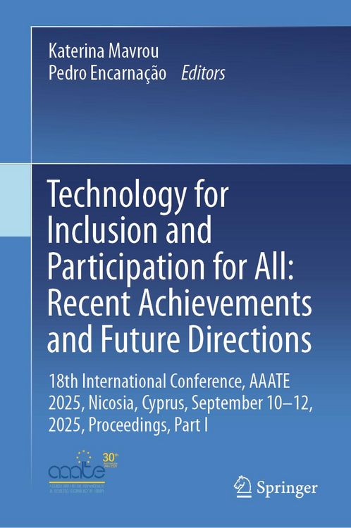 Produktbild: Technology for Inclusion and Participation for All: Recent Achievements and Future Directions