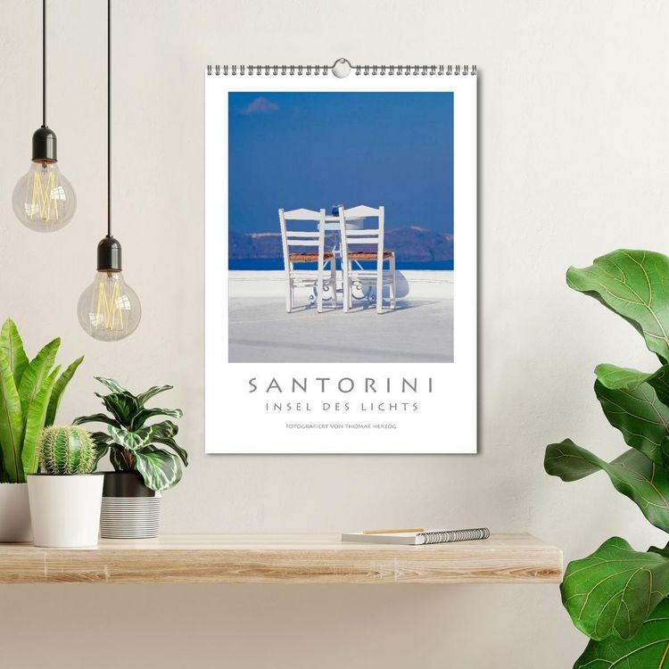 Produktbild: SANTORINI - INSEL DES LICHTS (Wandkalender 2026 DIN A3 hoch), CALVENDO Monatskalender