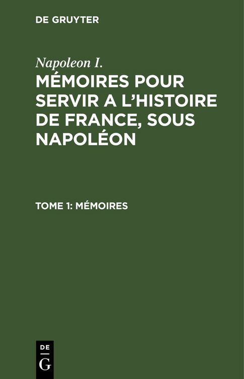 Produktbild: M&eacute;moires