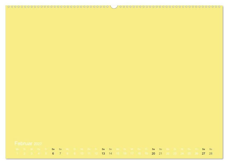 Produktbild: Bastelkalender - Gelb (Wandkalender 2027 DIN A2 quer), CALVENDO Monatskalender