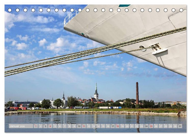 Produktbild: Die Altstadt von Tallinn (Tischkalender 2026 DIN A5 quer), CALVENDO Monatskalender