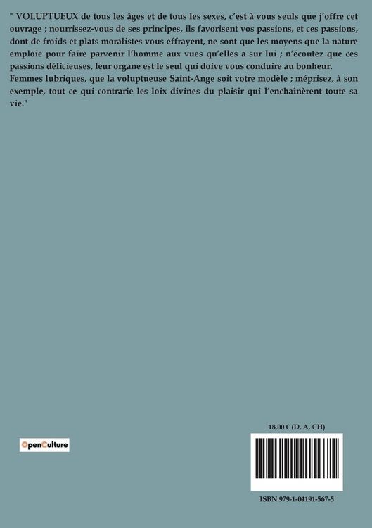 Produktbild: La Philosophie dans le boudoir