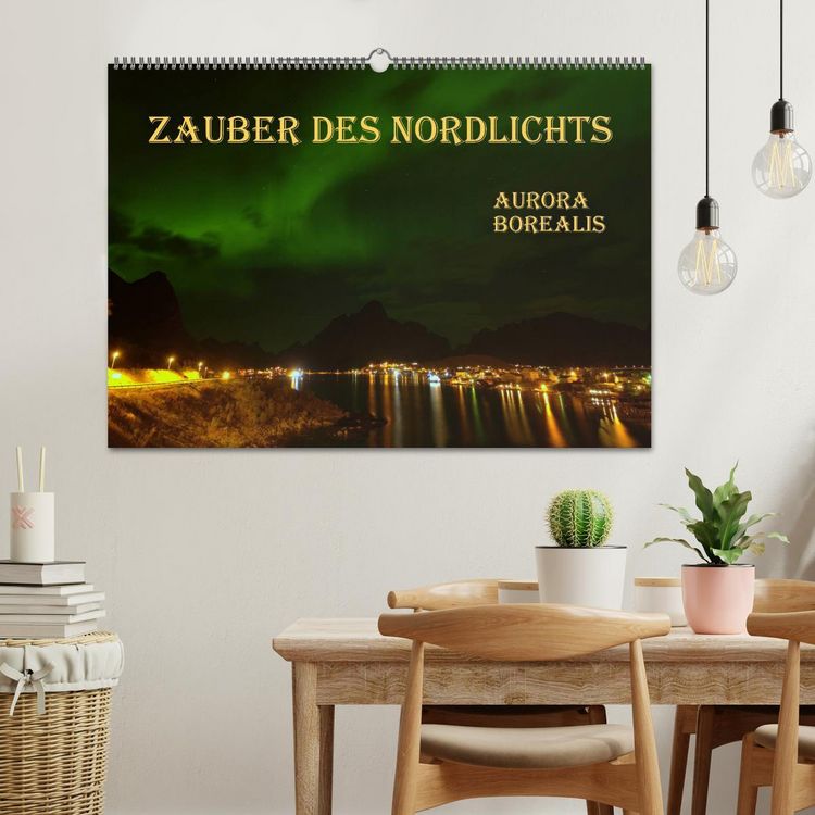 Produktbild: Zauber des Nordlichts - Aurora borealis (Wandkalender 2026 DIN A2 quer), CALVENDO Monatskalender