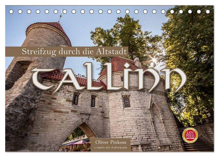 Produktbild: Tallinn - Streifzug durch die Altstadt (Tischkalender 2026 DIN A5 quer), CALVENDO Monatskalender