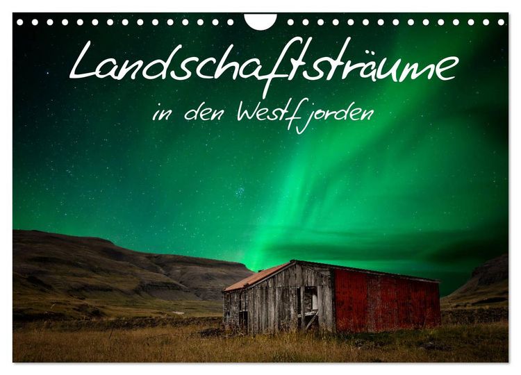 Produktbild: Landschaftstr&auml;ume in den Westfjorden (Wandkalender 2026 DIN A4 quer), CALVENDO Monatskalender