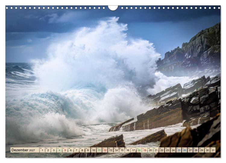 Produktbild: Gef&auml;hrliche Brandung (Wandkalender 2027 DIN A3 quer), CALVENDO Monatskalender