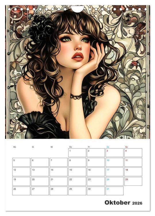 Produktbild: Eleganz der Epoche (Wandkalender 2026 DIN A4 hoch), CALVENDO Monatskalender