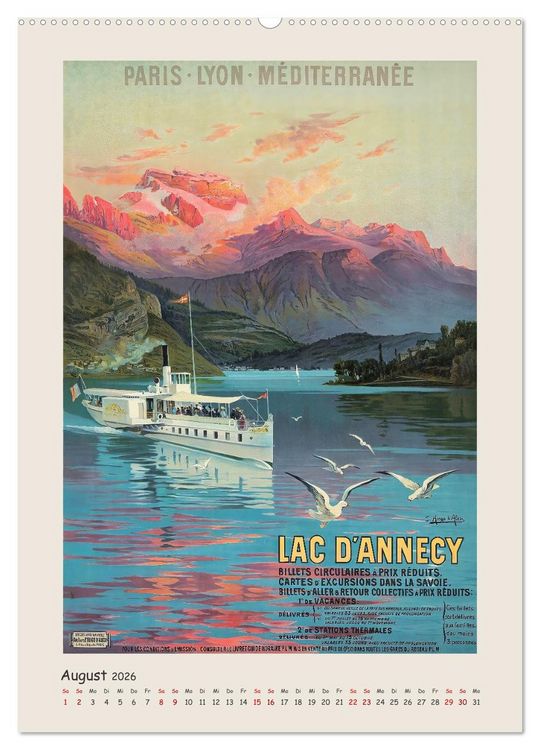 Produktbild: Die goldene &Auml;ra des Reisens (Wandkalender 2026 DIN A2 hoch), CALVENDO Monatskalender