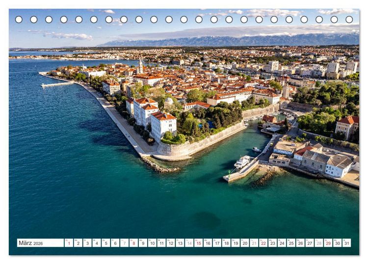Produktbild: Kroatien von oben (Tischkalender 2026 DIN A5 quer), CALVENDO Monatskalender