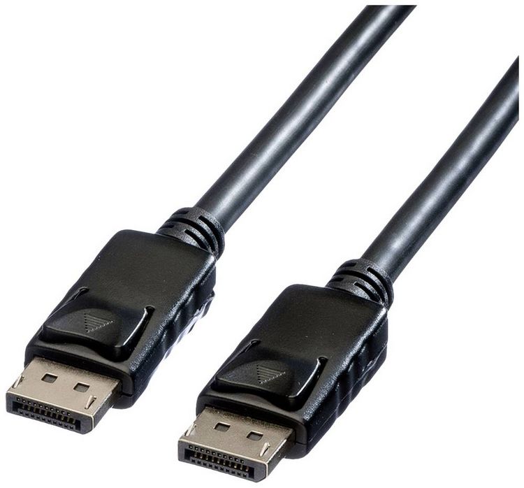 Produktbild: Roline DisplayPort Anschlusskabel DisplayPort Stecker, DisplayPort Stecker 2.00 m Schwarz 11.04.5982 Geschirmt DisplayPort-Kabel