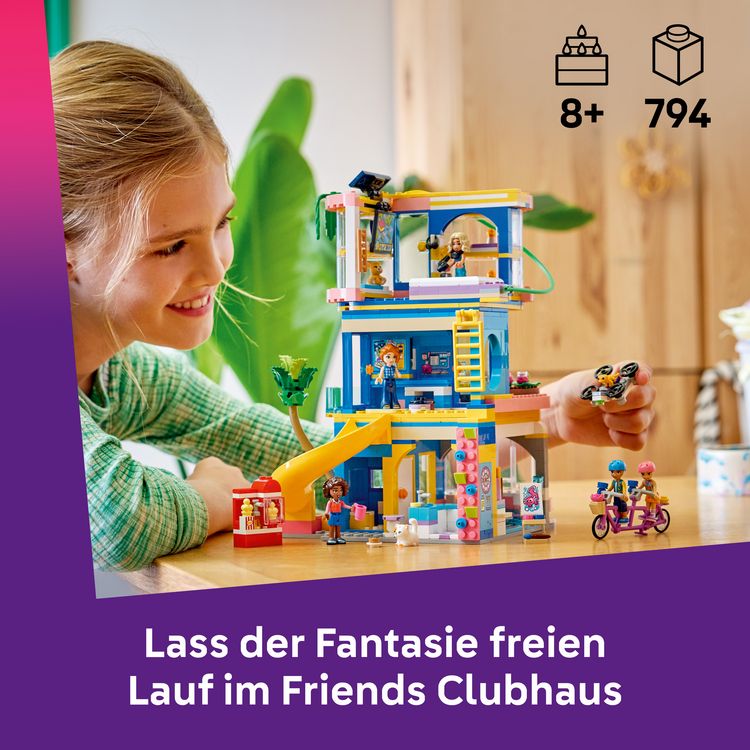 Produktbild: LEGO Friends 42689 Heartlake City Clubhaus der Freunde, Puppen Spielset