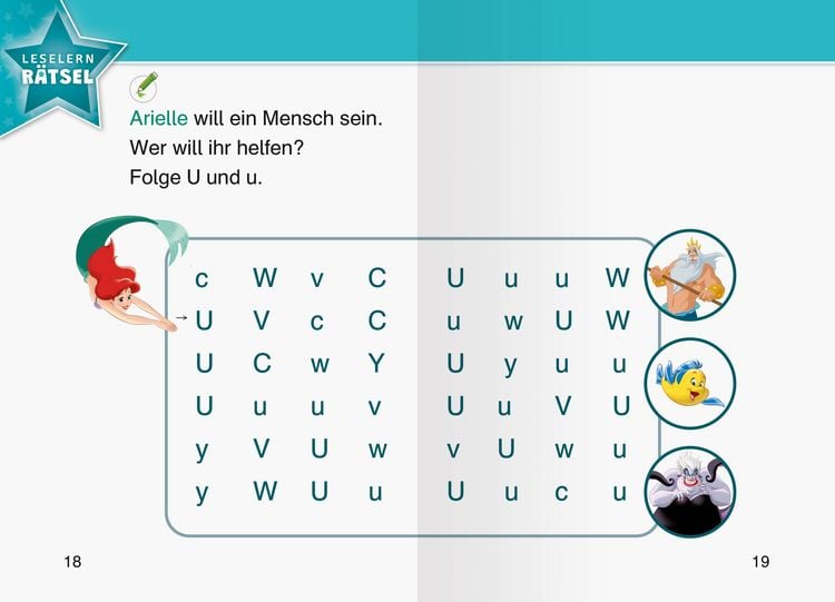 Produktbild: Leselernstars: Disney - Arielle die Meerjungfrau
