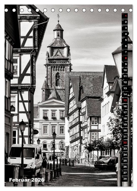 Produktbild: Ein Blick auf Bad Wildungen (Tischkalender 2026 DIN A5 hoch), CALVENDO Monatskalender