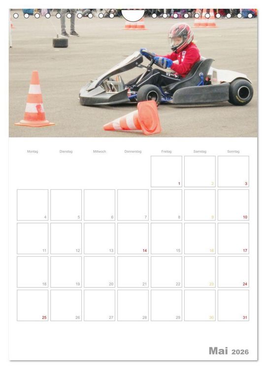 Produktbild: Slalomkart - Gas, Gas, Vollgas! 2026 (Wandkalender 2026 DIN A4 hoch), CALVENDO Monatskalender