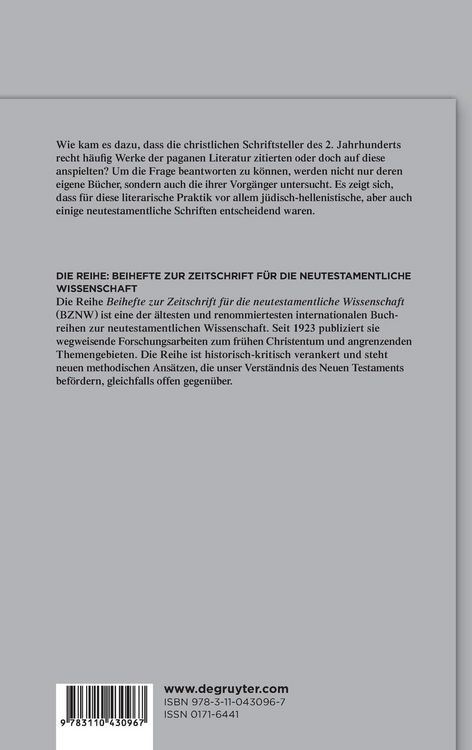 Produktbild: Warum zitieren fr&uuml;hchristliche Autoren pagane Texte?