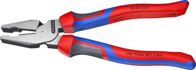 Produktbild: Knipex 02 02 225 Werkstatt Kraft-Kombizange 225mm DIN ISO 5746
