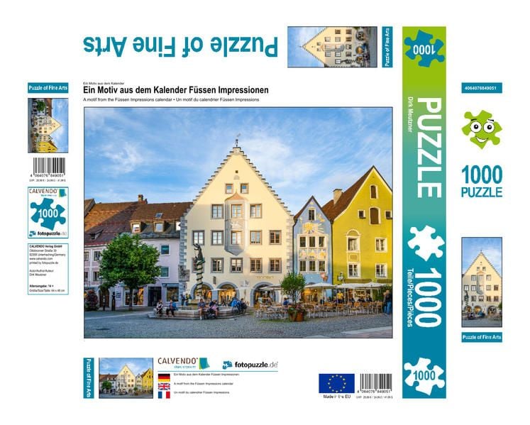 Produktbild: CALVENDO Puzzle Ein Motiv aus dem Kalender F&uuml;ssen Impressionen | 1000 Teile Lege-Gr&ouml;&szlig;e 64x48cm Foto-Puzzle f&uuml;r gl&uuml;ckliche Stunden
