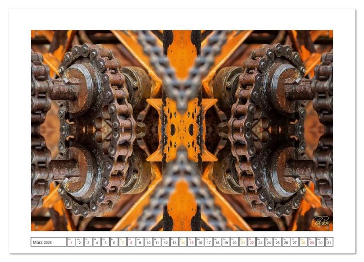 Produktbild: Faszination Spiegelung - Industrie und Technik (Wandkalender 2026 DIN A2 quer), CALVENDO Monatskalender