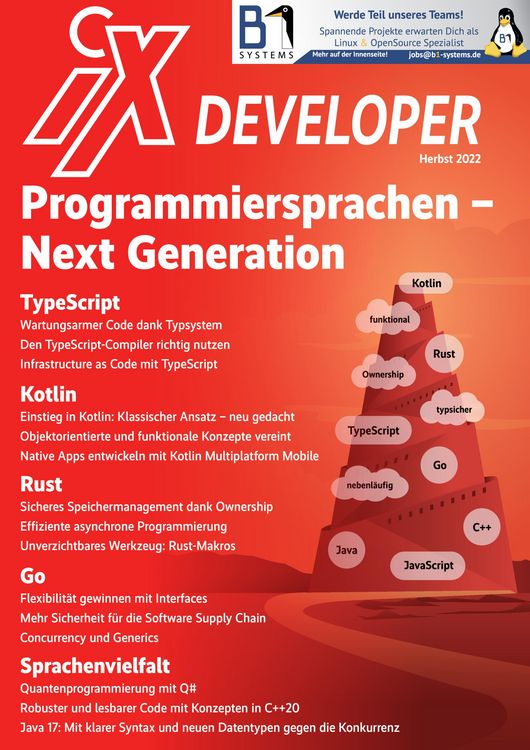 Produktbild: IX Developer Programmiersprachen - Next Generation 2022