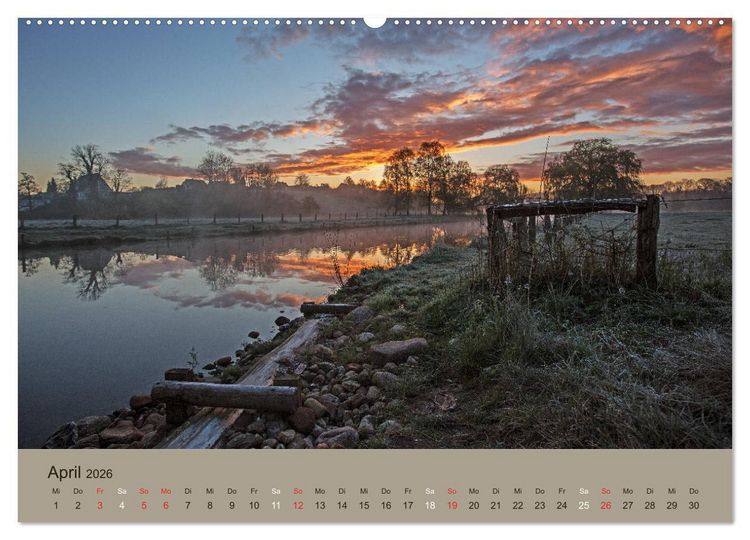 Produktbild: Lichtstimmungen im sch&ouml;nen Schleswig Holstein (hochwertiger Premium Wandkalender 2026 DIN A2 quer), Kunstdruck in Hochglanz
