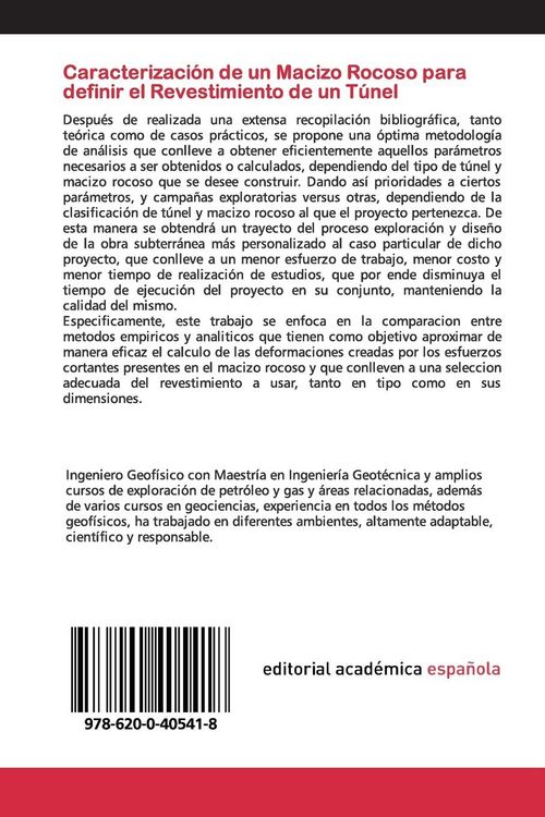 Produktbild: Caracterizaci&oacute;n de un Macizo Rocoso para definir el Revestimiento de un T&uacute;nel