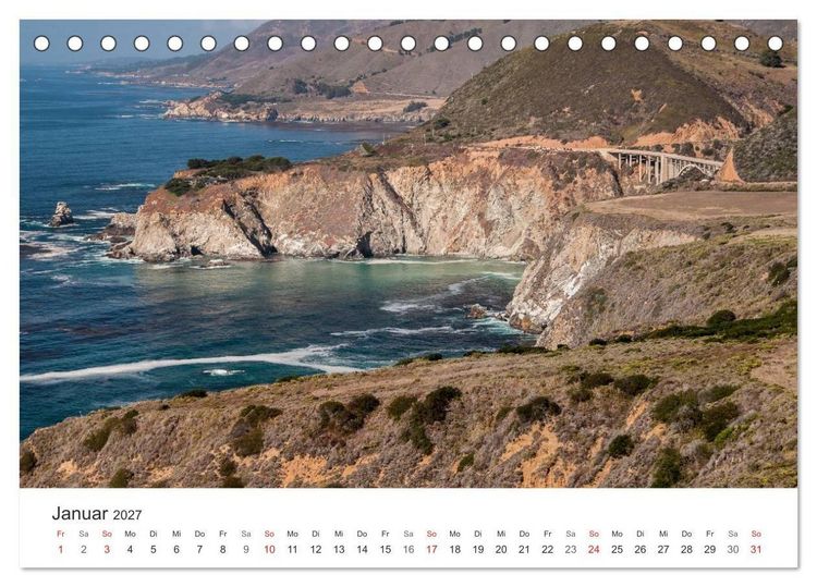 Produktbild: USA &ndash; Landschaft und Sehnsucht (Tischkalender 2027 DIN A5 quer), CALVENDO Monatskalender