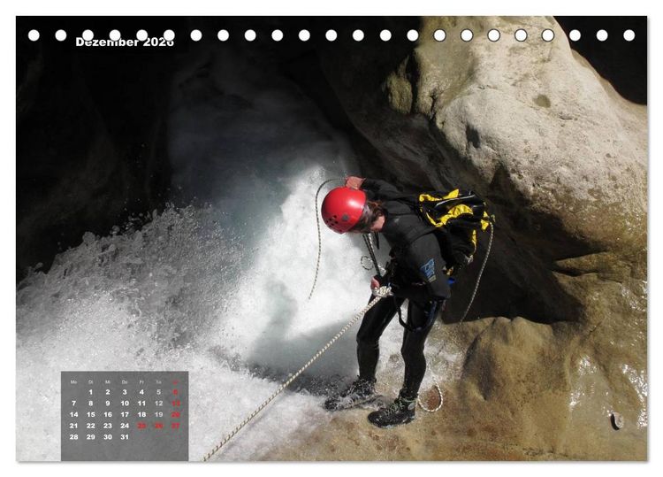 Produktbild: Abenteuer Canyoning (Tischkalender 2026 DIN A5 quer), CALVENDO Monatskalender