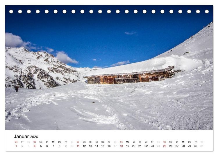 Produktbild: Almen im Ultental (Tischkalender 2026 DIN A5 quer), CALVENDO Monatskalender
