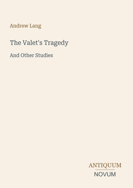 Produktbild: The Valet's Tragedy