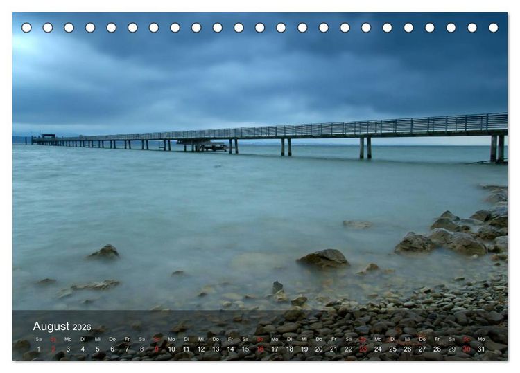 Produktbild: Stimmungsvoller Bodensee (Tischkalender 2026 DIN A5 quer), CALVENDO Monatskalender