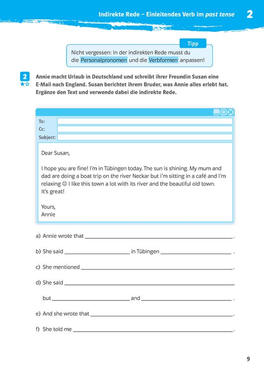 Produktbild: Klett 10-Minuten-Training Englisch Direct Speech - Indirect Speech 7./8. Klasse