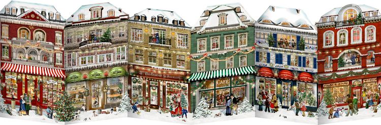 Produktbild: Aufstell-Adventskalender &ndash; Weihnachtsl&auml;dchen-Leporello