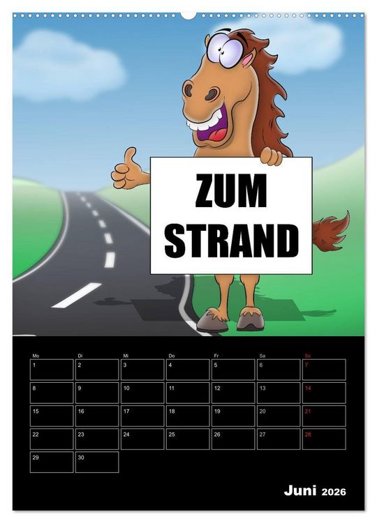 Produktbild: Cartoons - mir doch Bockwurscht (hochwertiger Premium Wandkalender 2026 DIN A2 hoch), Kunstdruck in Hochglanz