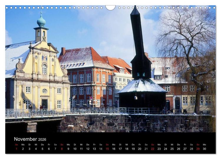Produktbild: L&uuml;neburg und die L&uuml;neburger Heide (Wandkalender 2026 DIN A3 quer), CALVENDO Monatskalender