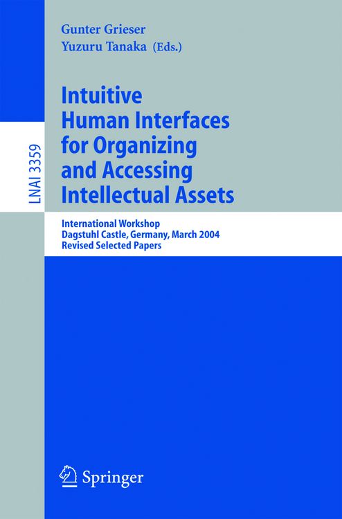 Produktbild: Intuitive Human Interfaces for Organizing and Accessing Intellectual Assets