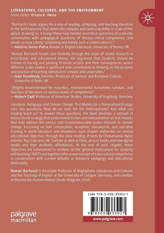Produktbild: Literature, Pedagogy, and Climate Change