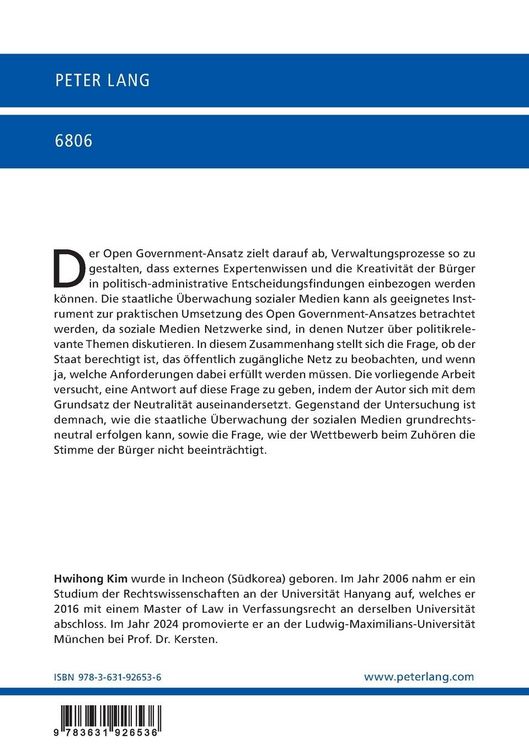 Produktbild: Open Government und staatliche Neutralit&auml;t