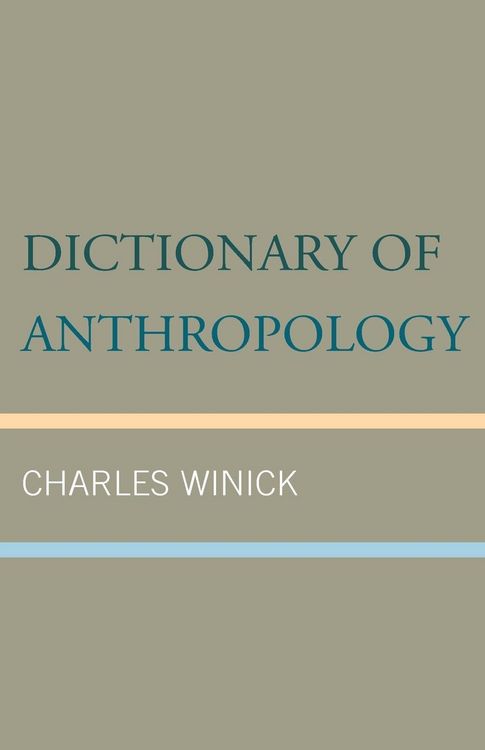 Produktbild: Dictionary of Anthropology